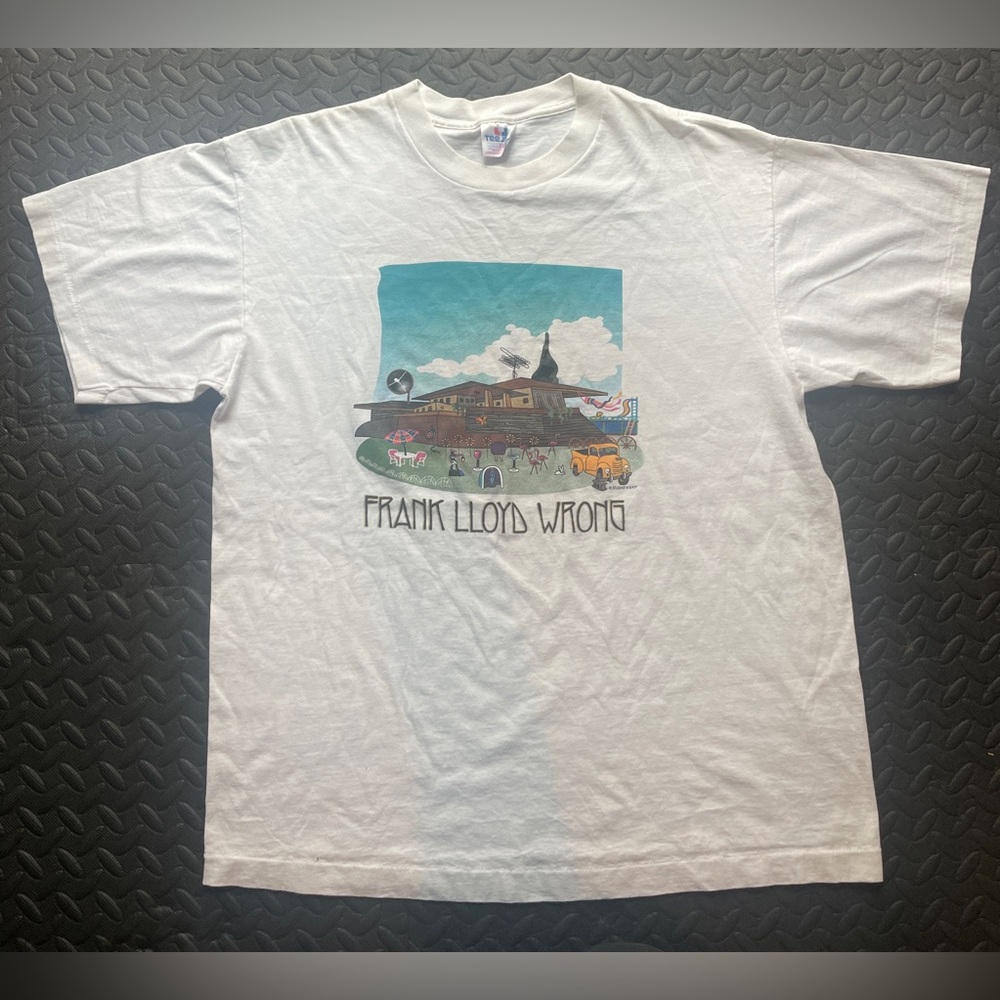 Frank Lloyd Wrong Graphic White Tee